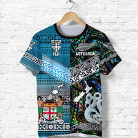New Zealand Maori Aotearoa Fiji Tapa Together T Shirt Green LT8 - Polynesian Pride
