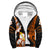 Hawaii - Black Noon Hibiscus Sherpa Hoodie AH Red - Polynesian Pride