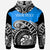 Palau Custom Hoodie Ethnic Style With Round Black White Pattern - Polynesian Pride