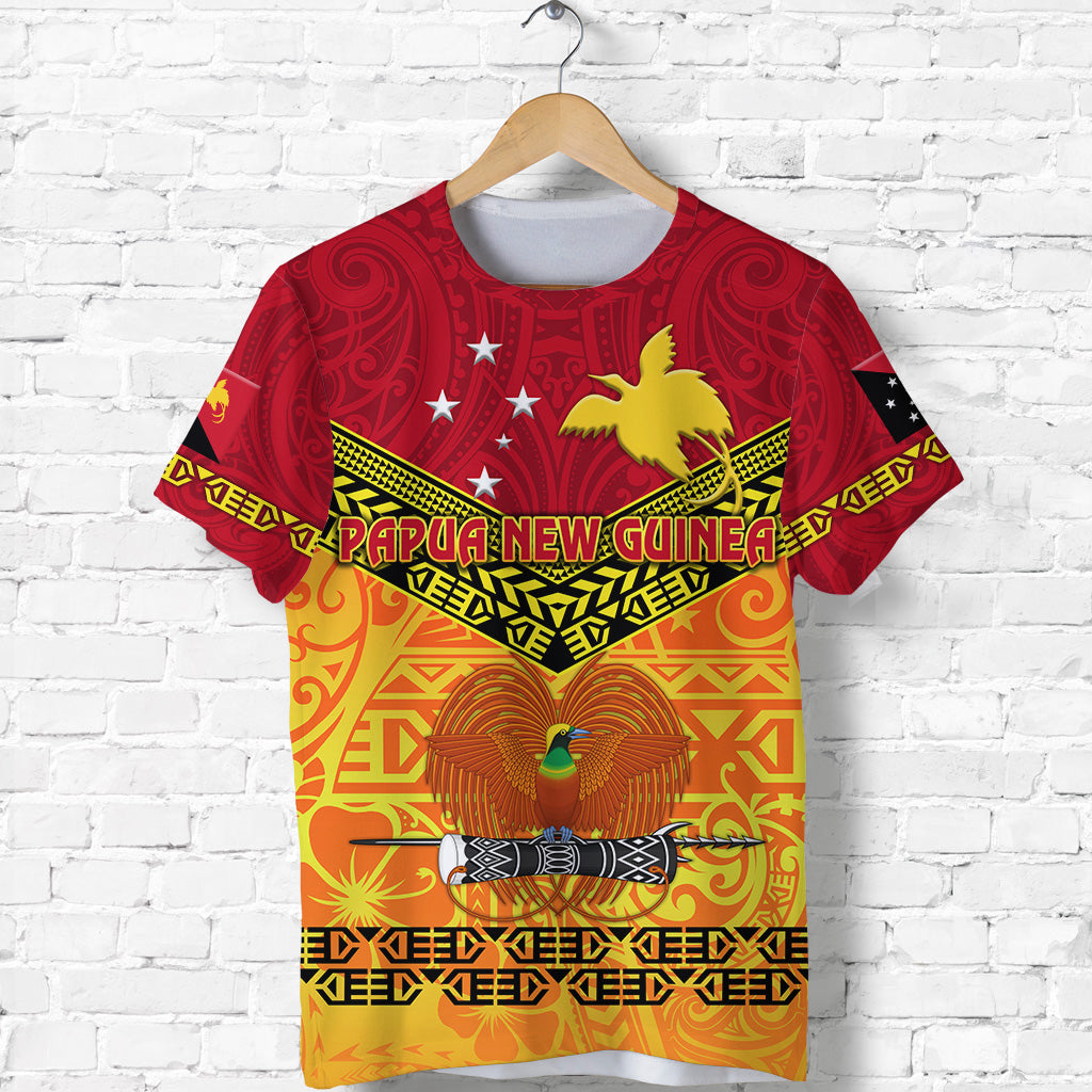 Papua New Guinea Kumuls T Shirt Simple Style Red Vibes LT8 - Polynesian Pride