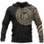Hoodie Polynesian Tiki Face Tattoo Style 2 Unisex Black-Gold - Polynesian Pride