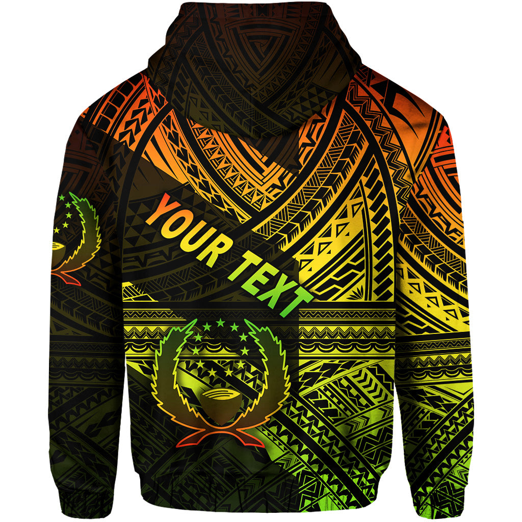 Custom FSM Pohnpei Zip Hoodie Original Style Reggae LT8 - Polynesian Pride