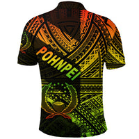 FSM Pohnpei Polo Shirt Original Style Reggae LT8 - Polynesian Pride