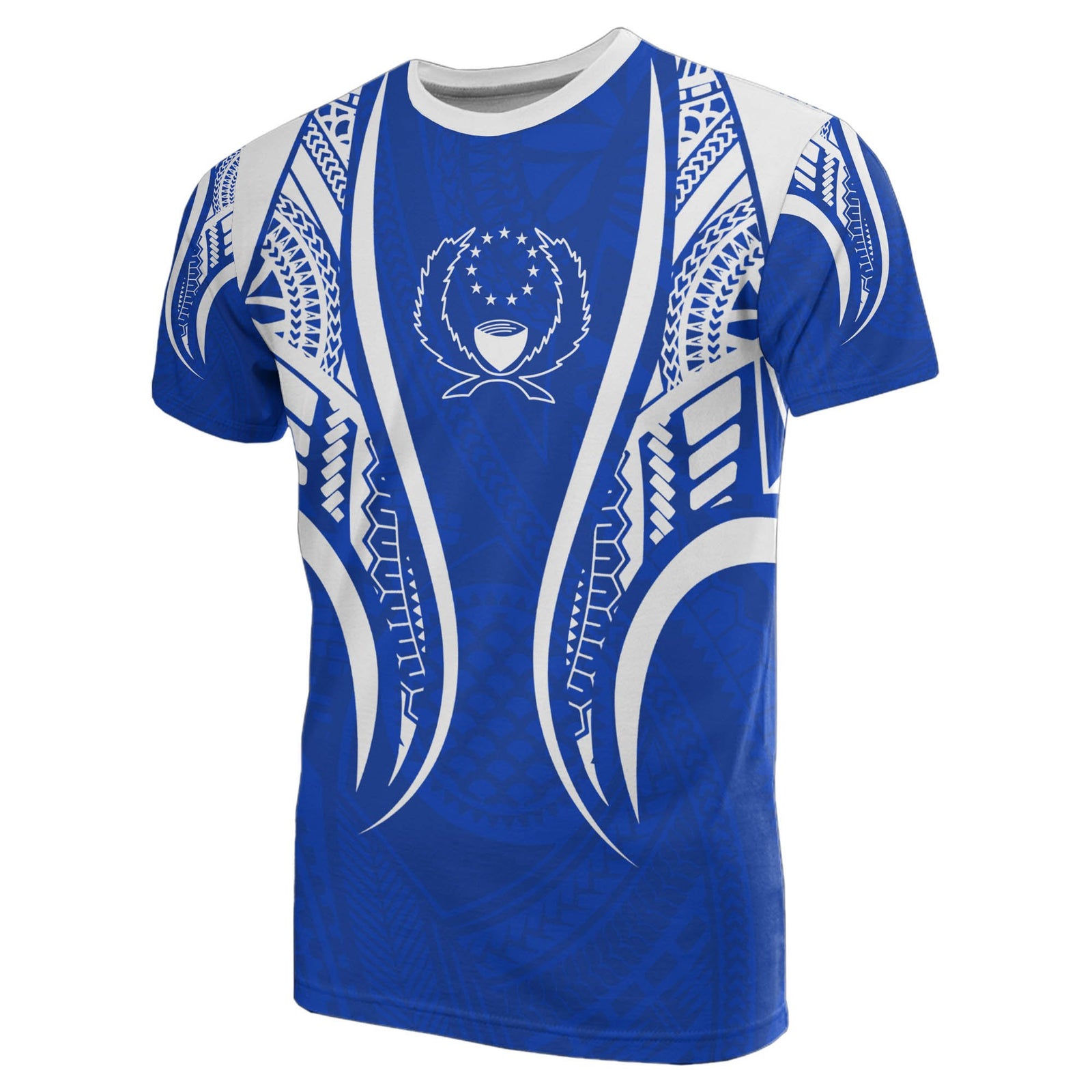 Pohnpei T Shirt Pohnpei Flag Polynesian Stylized Unisex Blue - Polynesian Pride