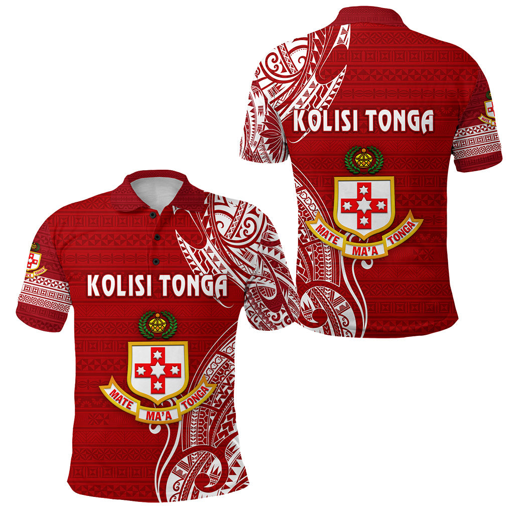 Kolisi Tonga Mate Maa Tonga Polo Shirt Original LT8 Red - Polynesian Pride