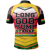 Polynesian Vanuatu 42 Anniversary Polo Shirt Custom LT6 - Polynesian Pride