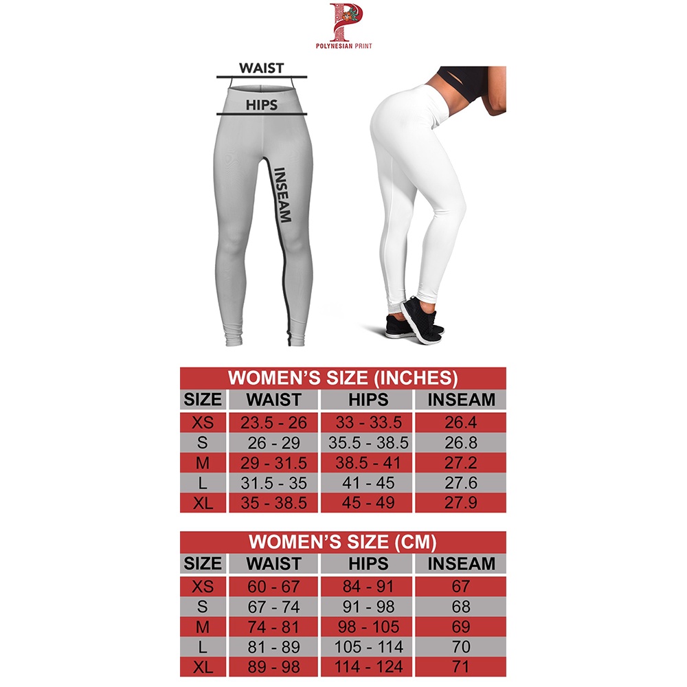 Polynesian Women's Leggings - Rising 2nd White - Polynesian Pride