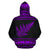 New Zealand Maori Zip up Hoodie, Aotearoa Silver Fern Zipper Hoodie Purple Customized - Polynesian Pride