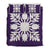 Hawaiian Royal Pattern Quilt Bed Set - Purple - N1 Style - AH Art - Polynesian Pride