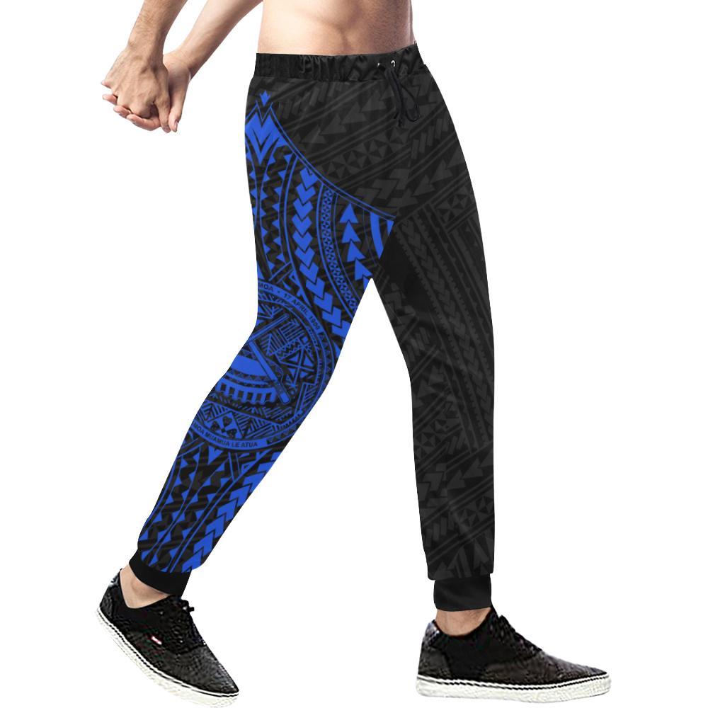 American Samoa Rising Sweatpants (Blue) A16 - Polynesian Pride