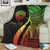 American Samoa Custom Personalised Premium Blanket - Reggae Polynesian Tentacle Tribal Pattern - Polynesian Pride