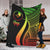 Yap Premium Blanket - Reggae Polynesian Tentacle Tribal Pattern White - Polynesian Pride