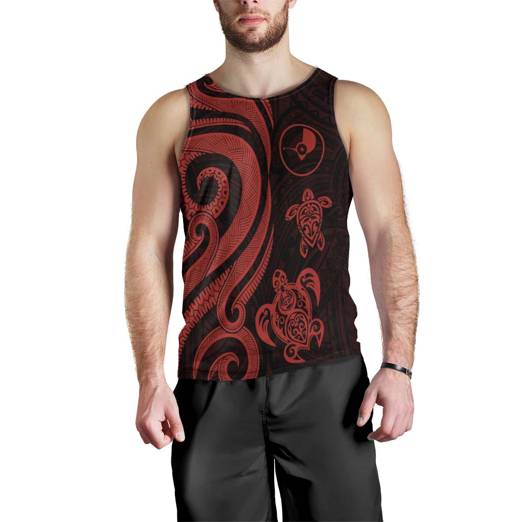 Yap Men's Tank Top - Red Tentacle Turtle - Polynesian Pride