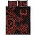 Pohnpei Quilt Bed Set - Red Tentacle Turtle - Polynesian Pride