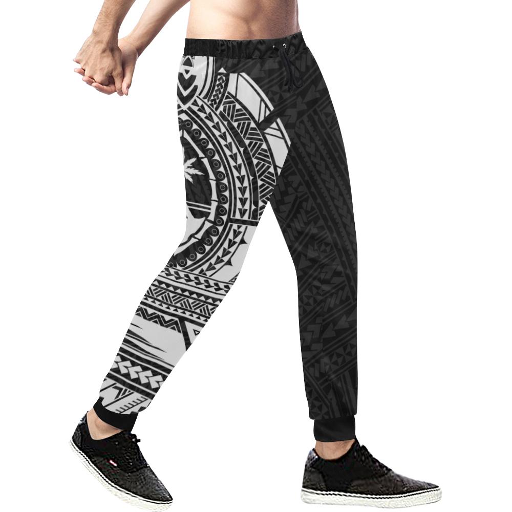 Guam Rising 2nd Sweatpants (White) A6 - Polynesian Pride