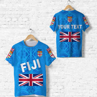 Custom Fiji Day T Shirt Flag Vibes LT8 Unisex Blue - Polynesian Pride