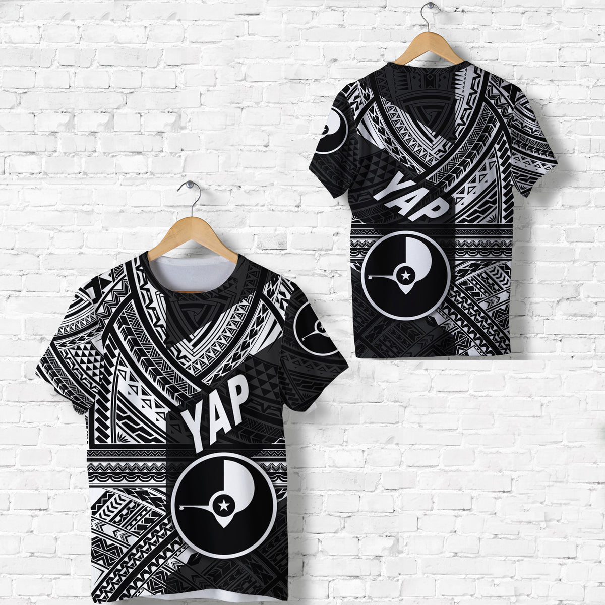 FSM Yap T Shirt Original Style Black LT8 Unisex Black - Polynesian Pride