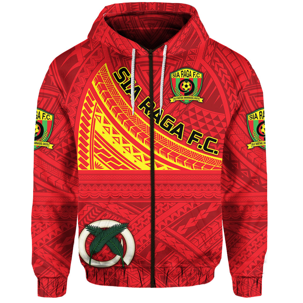 Custom Vanuatu Sia Raga Football Club Zip Hoodie Original Style LT8 - Polynesian Pride