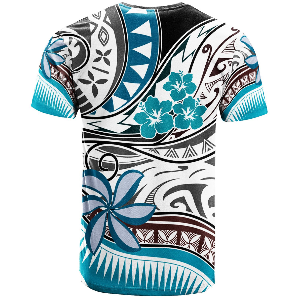 American Samoa Polynesian T Shirt Flower and Flow - Polynesian Pride