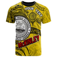 Hawaii President William McKinley High School Custom T Shirt McKinley High School Polynesian Pattern LT10 - Polynesian Pride