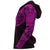Hoodie Polynesian Tribal Lizard Tattoo Pink - Polynesian Pride