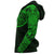 Hoodie Polynesian Tribal Lizard Tattoo Green - Polynesian Pride