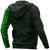 Hoodie Polynesian Tribal Lizard Tattoo Green - Polynesian Pride