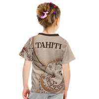 Tahiti T Shirt Hibiscus Flowers Vintage Style - Polynesian Pride