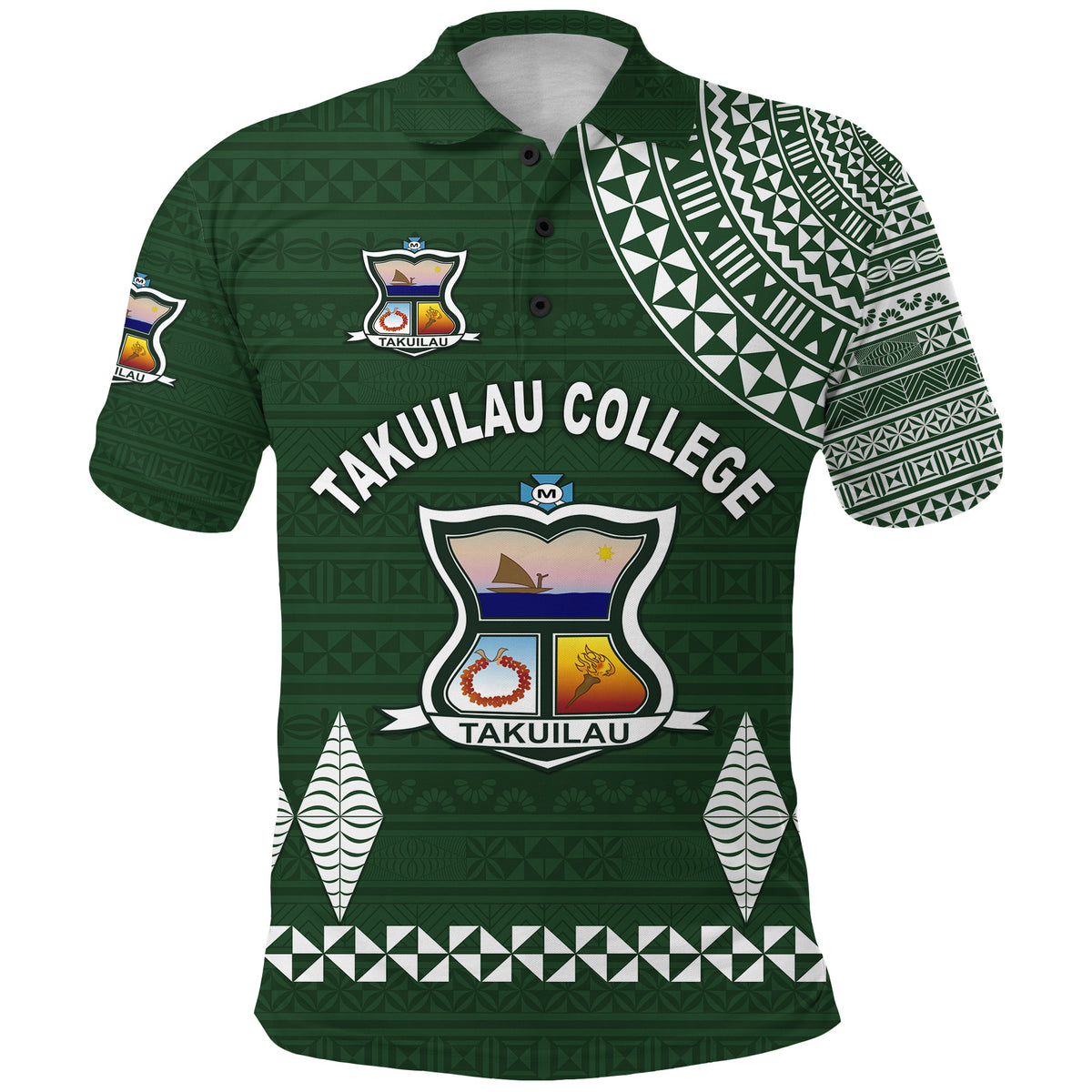 Custom Tonga Takuilau College Polo Shirt Simple Style LT8 - Polynesian Pride