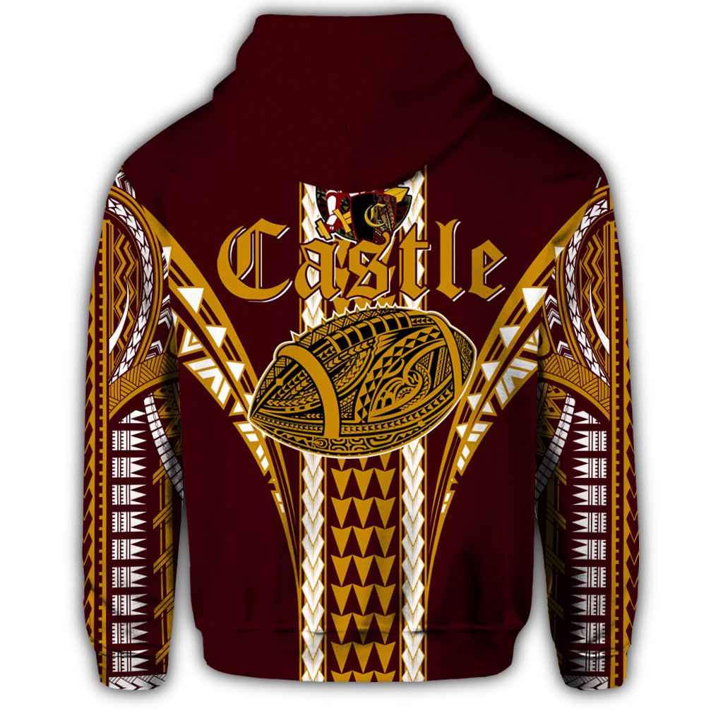 Hawaii Hoodie Castle High Football Jersey Hoodie - Polynesian Pride