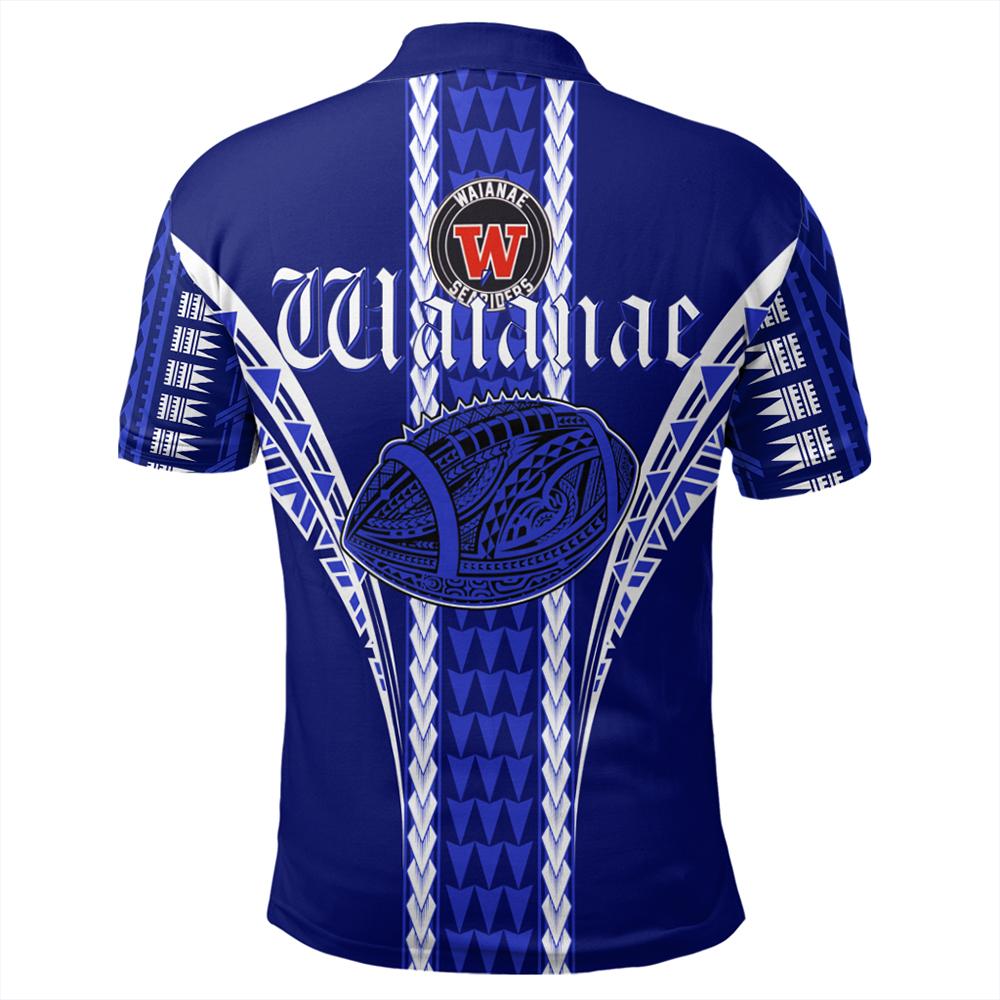 Hawaii Polo Shirt Waianae High Football Jersey Polo Shirt - Polynesian Pride