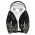 Kahoolawe Map Hibiscus Polynesian Sherpa Hoodie - Lithe Style - AH Grey - Polynesian Pride