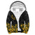 Oahu Map Hibiscus Polynesian Sherpa Hoodie - Lithe Style - AH Yellow - Polynesian Pride