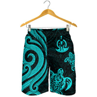 Vanuatu Men's Short - Turquoise Tentacle Turtle - Polynesian Pride