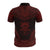 Tuvalu Polo Shirt Tuvalu Coat Of Arms Polynesian Chief Tattoo Red Version - Polynesian Pride