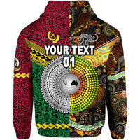 Custom Vanuatu Australia Zip Hoodie Together LT8 - Polynesian Pride
