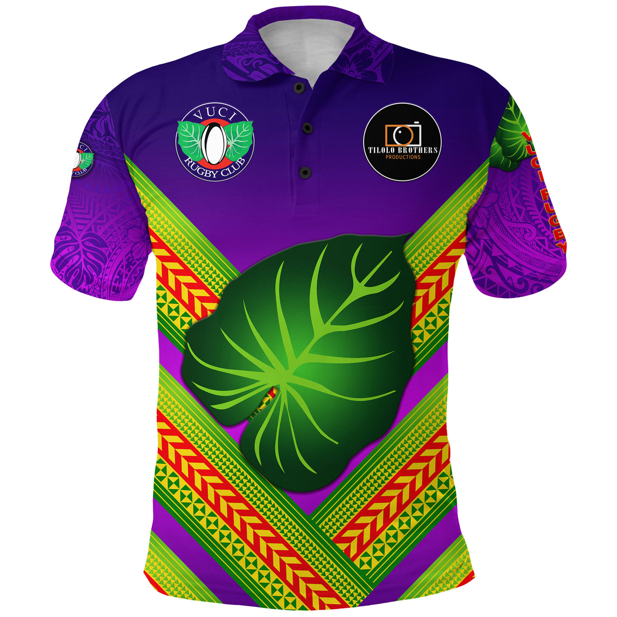 Custom Fiji Vuci Rugby Club Polo Shirt Creative Style Purple, Custom Text and Number LT8 - Polynesian Pride