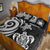 Samoa Quilt Bed Set - White Tentacle Turtle - Polynesian Pride