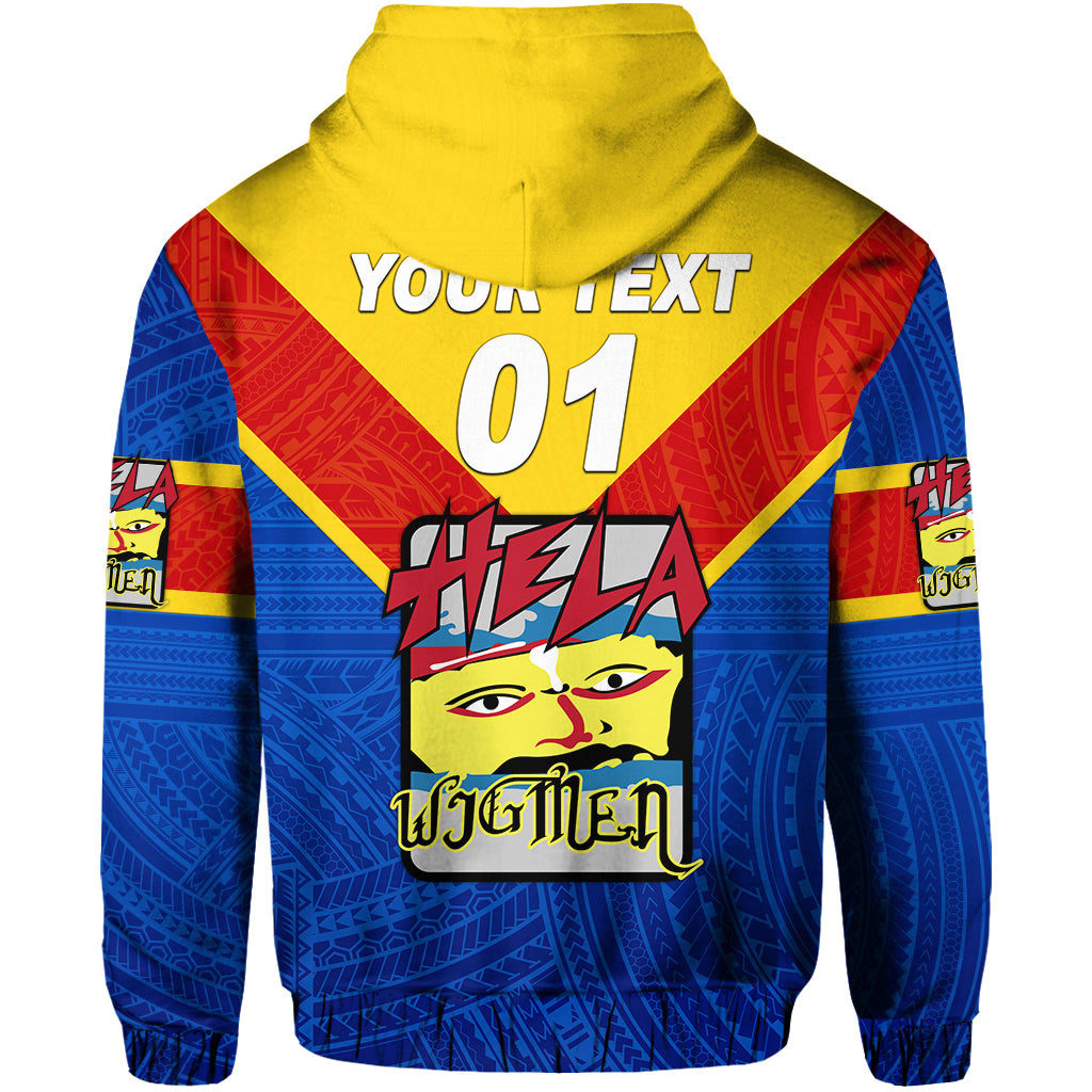 Custom Papua New Guinea Hela Wigmen Hoodie Rugby Original Style, Custom Text and Number LT8 - Polynesian Pride