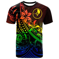 Yap T Shirt The Flow of The Ocean Rainbow Color Unisex Rainbow Color - Polynesian Pride
