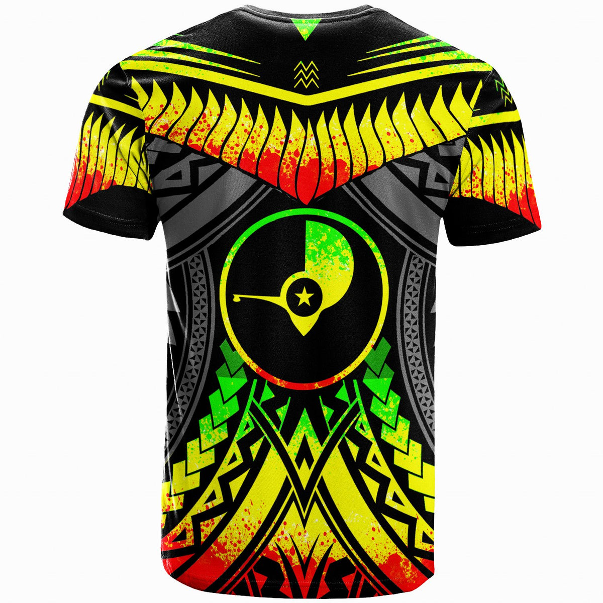 Yap T Shirt Tooth Shaped Necklace Texture Reggae - Polynesian Pride