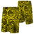 Hawaii Polynesian Tribal Turtle Board Shorts Yellow Men Yellow - Polynesian Pride