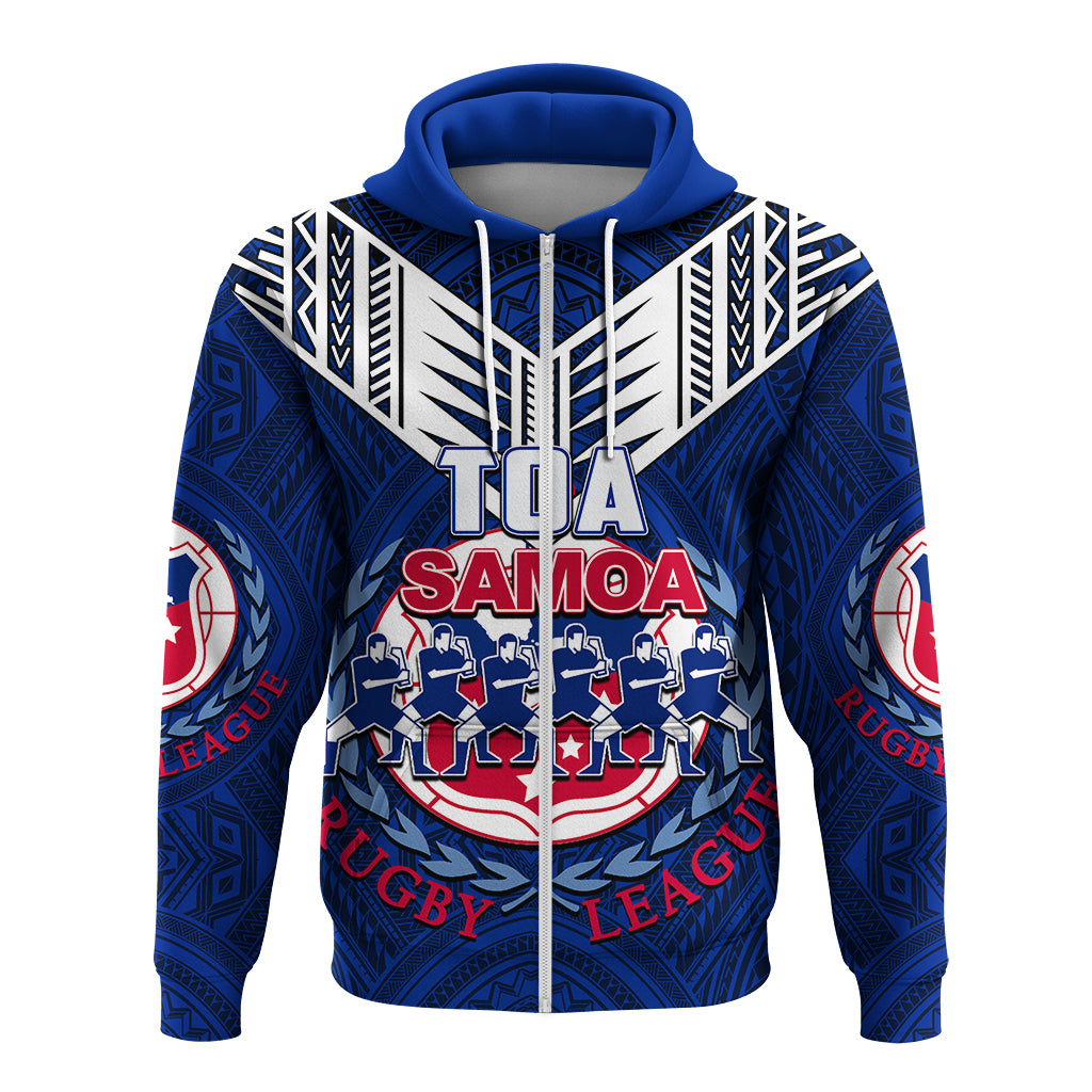 Toa Samoa Rugby Hoodie Siva Tau Jersey LT6 - Polynesian Pride