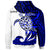 American Samoa Custom Zip Hoodie Mega Turtle - Polynesian Pride