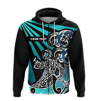 Custom Maori Aotearoa Zip Hoodie New Zealand Simple Style LT16 - Polynesian Pride