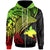 Papua New Guinea Zip up Hoodie Humpback Whale & Coat of Arms Reggae Unisex Reggae - Polynesian Pride
